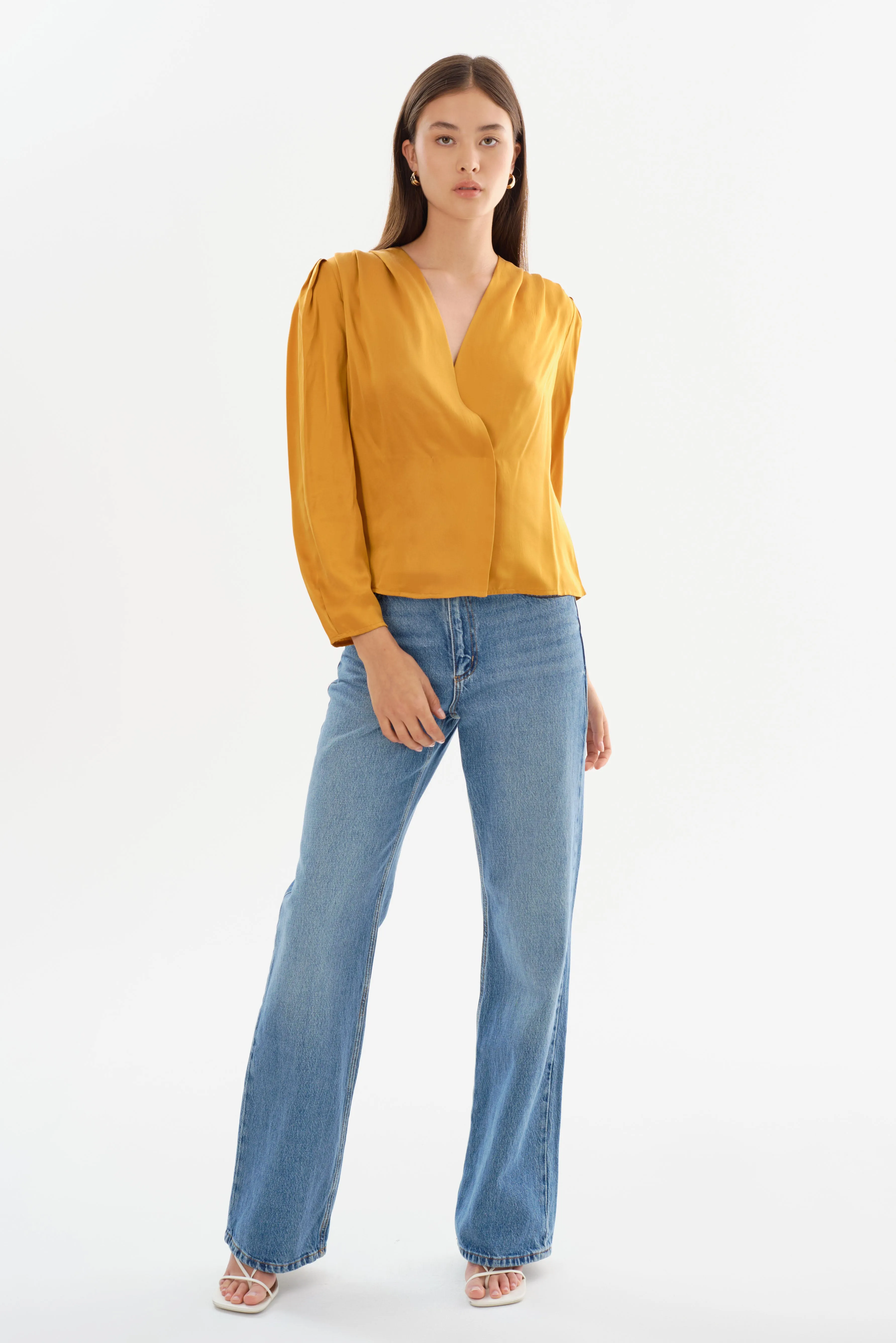 KIMORA | Silk Draped Blouse sold by La Marque product image thumbnail 2