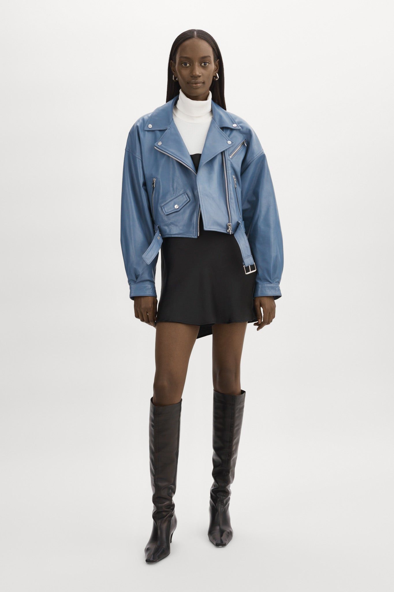 DYLAN | 80's Leather Biker Jacket sold by LAMARQUE product image thumbnail 13