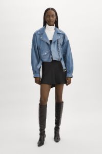 DYLAN | 80's Leather Biker Jacket sold by La Marque