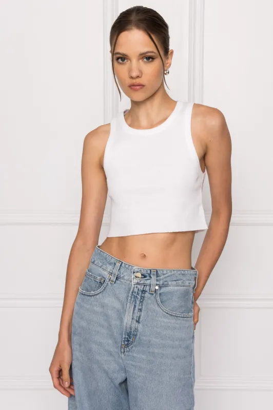 ELICIA | Ribbed Crop Tank Top sold by La Marque