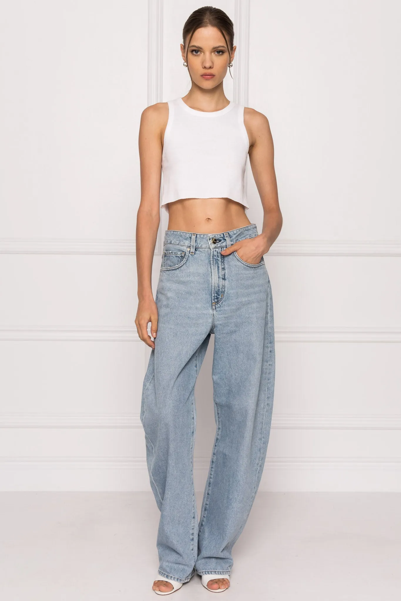 ELICIA | Ribbed Crop Tank Top sold by La Marque product image thumbnail 3