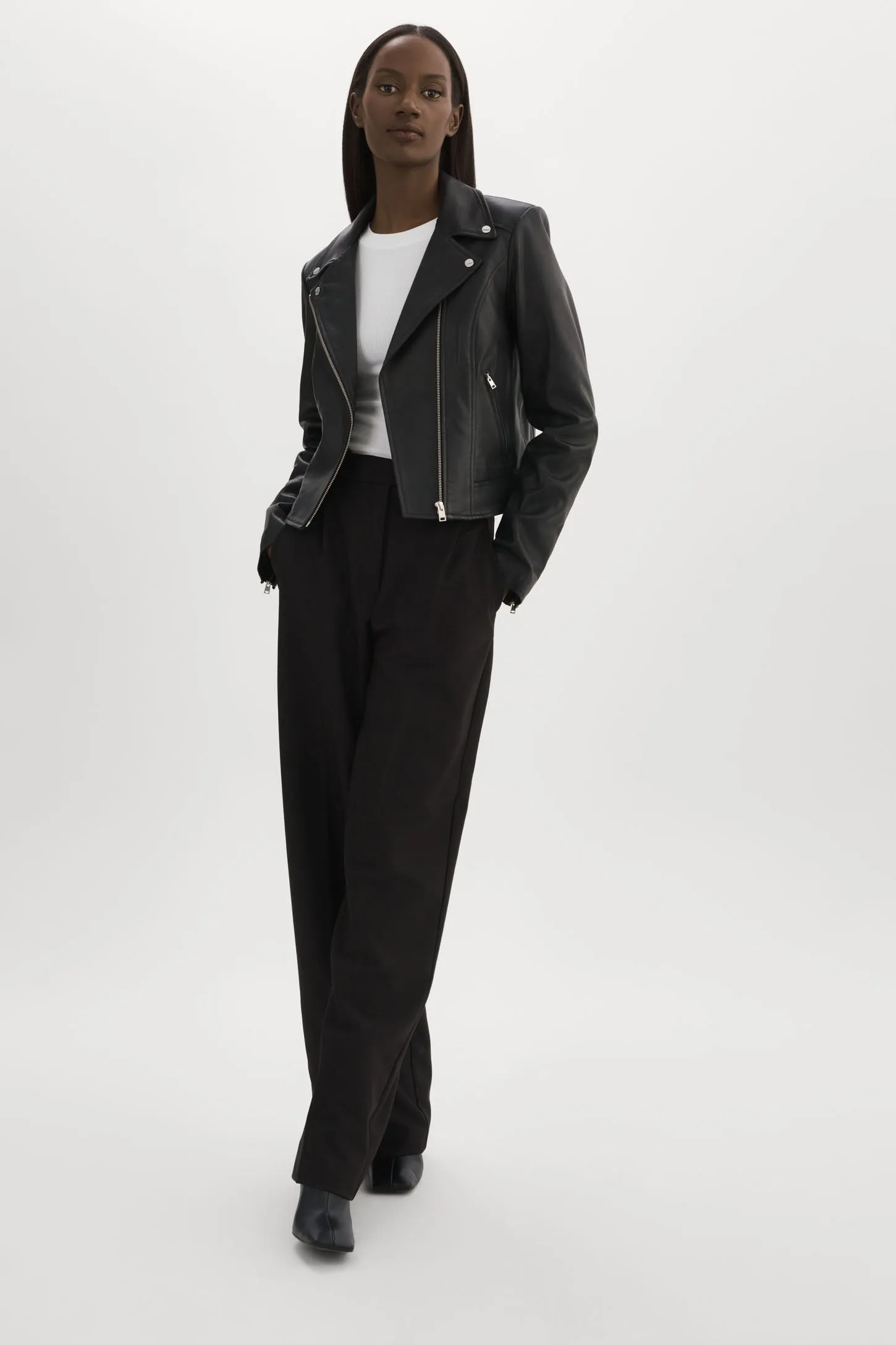 KELSEY | Leather Biker Jacket sold by LAMARQUE product image thumbnail 5