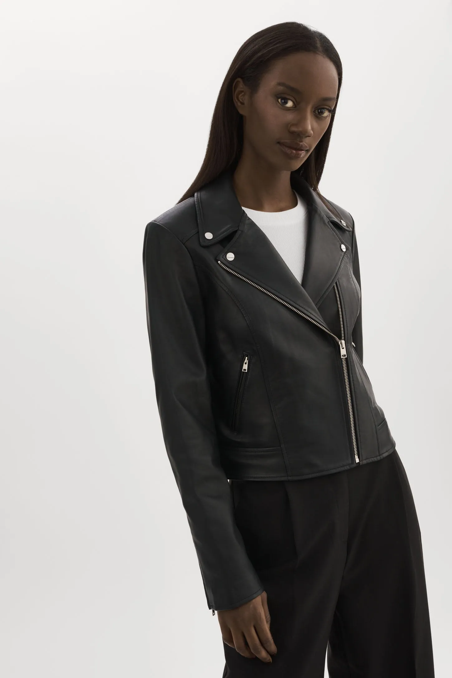 KELSEY | Leather Biker Jacket sold by LAMARQUE