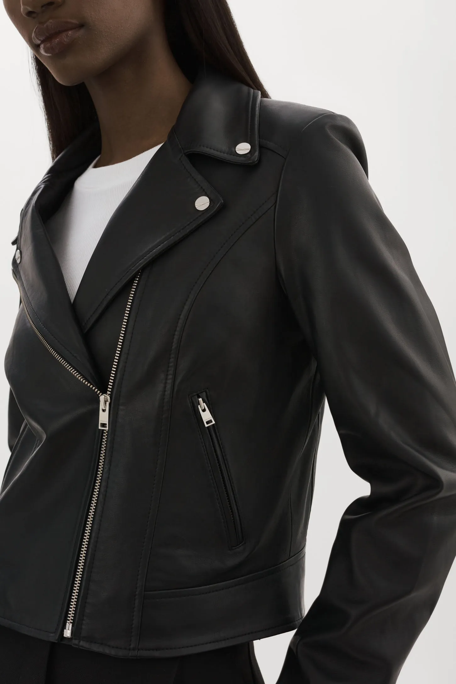KELSEY | Leather Biker Jacket sold by LAMARQUE product image thumbnail 4