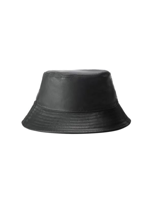 JEANNE LEATHER BUCKET HAT sold by La Marque