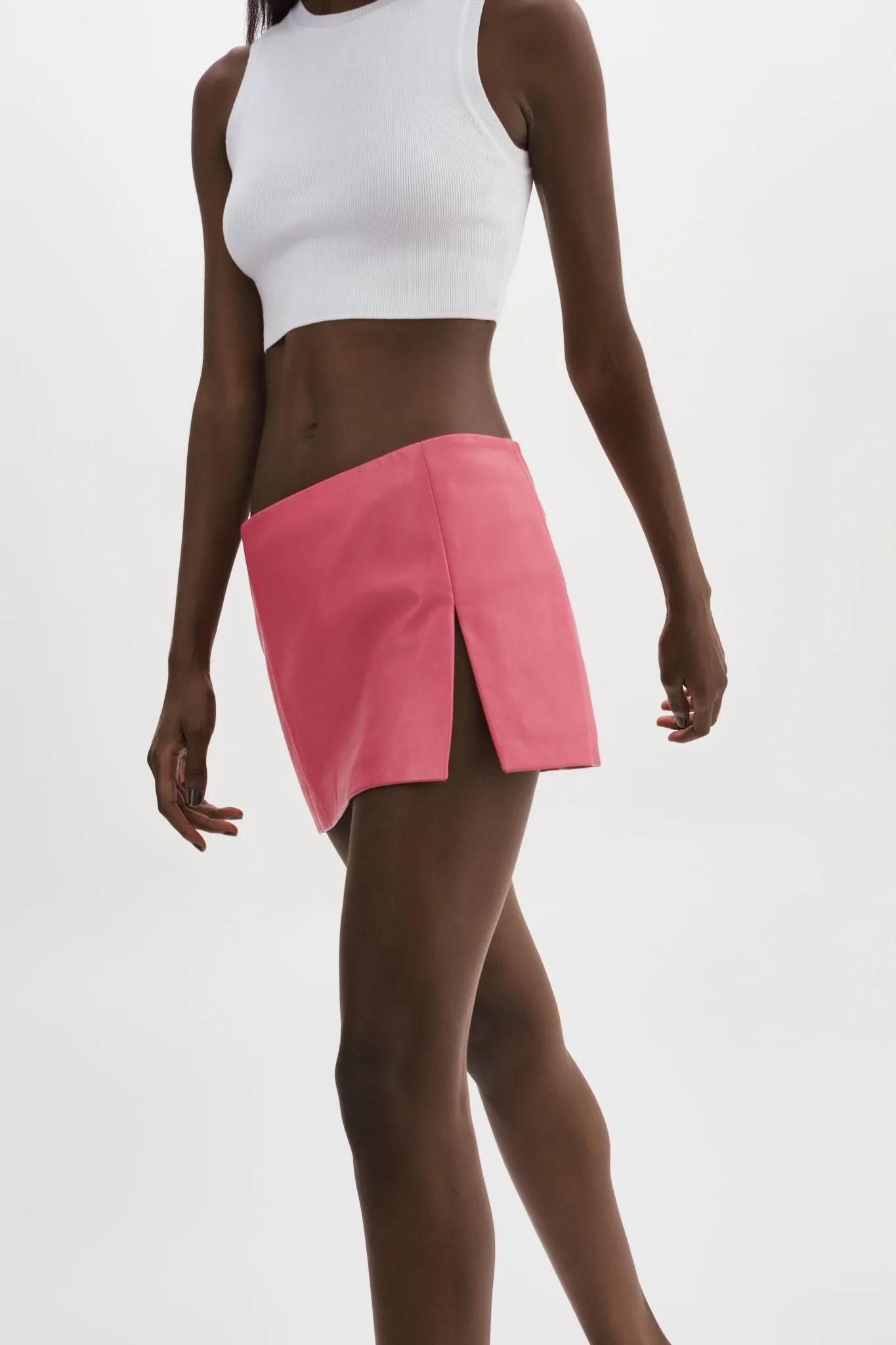 ODELINA SAMPLE | Leather Mini Skirt sold by La Marque product image thumbnail 5