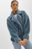 BADU | Oversized Faux Shearling Jacket sold by La Marque