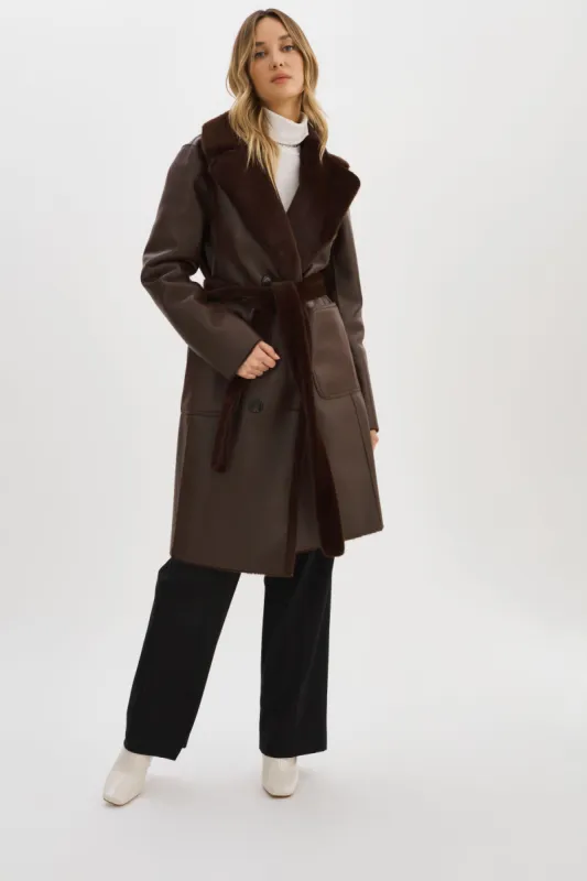 ABIGAIL | Faux Shearling Reversible Coat sold by LAMARQUE
