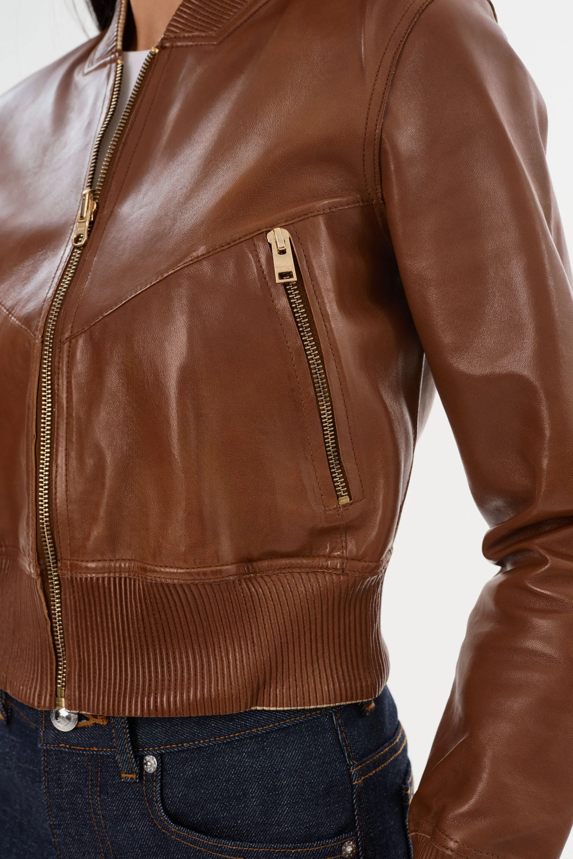 KORDELLA | Reversible Leather Bomber Jacket sold by LAMARQUE product image thumbnail 5