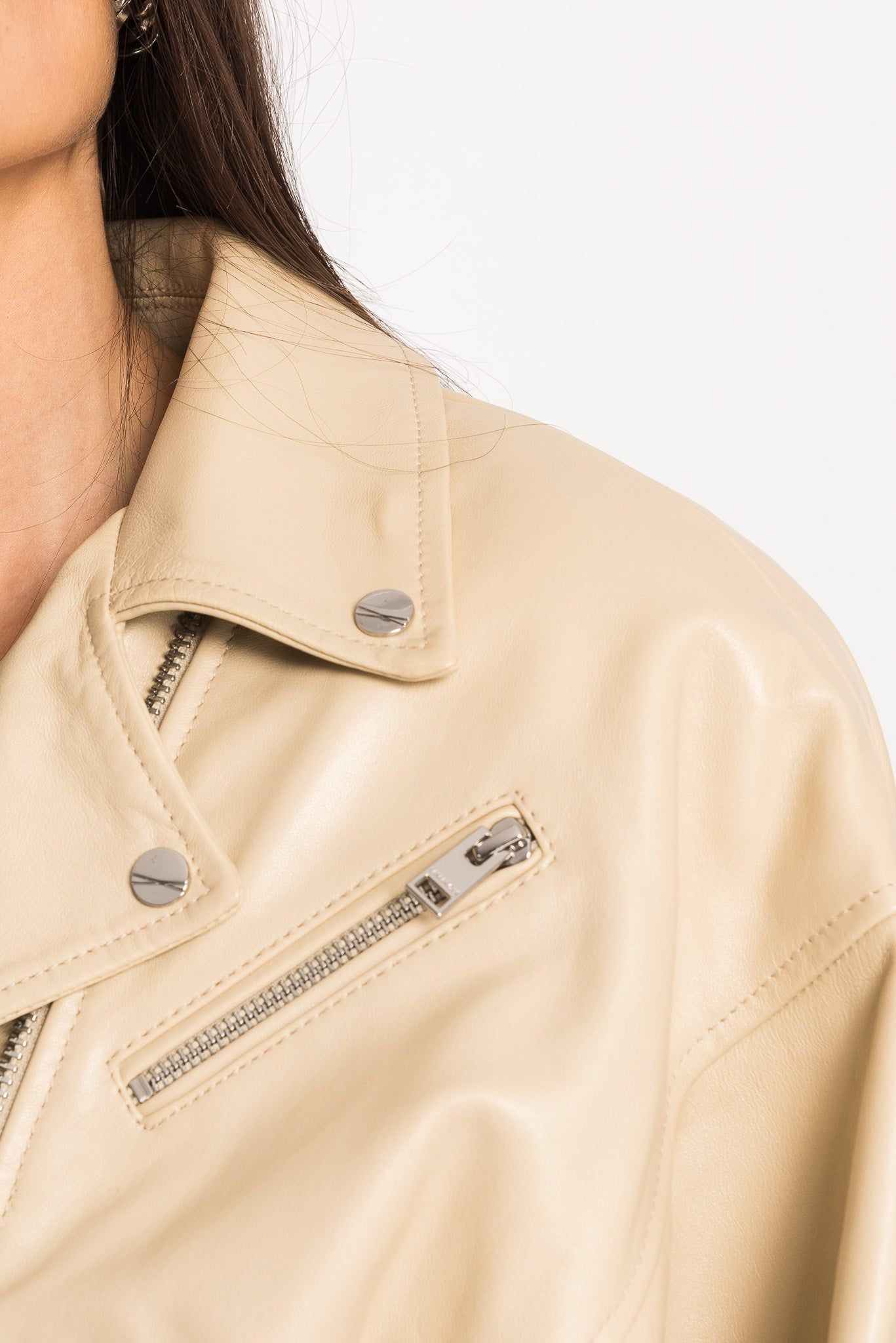 DYLAN | 80's Leather Biker Jacket sold by La Marque product image thumbnail 5