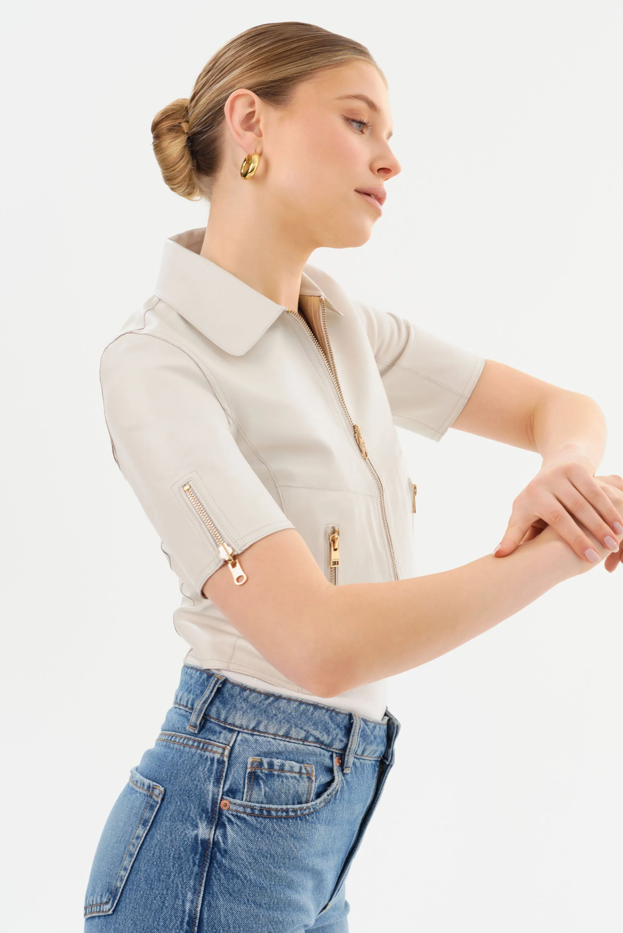 SEVANA | Reversible Leather Jacket sold by LAMARQUE product image thumbnail 4