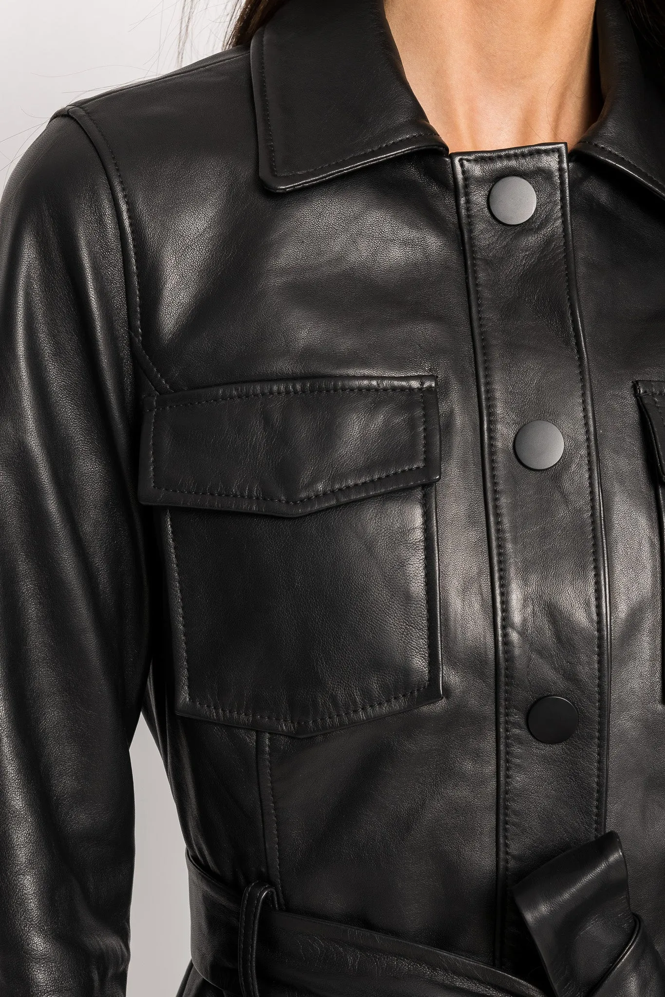 CHERICE | Leather Jacket sold by La Marque product image thumbnail 4