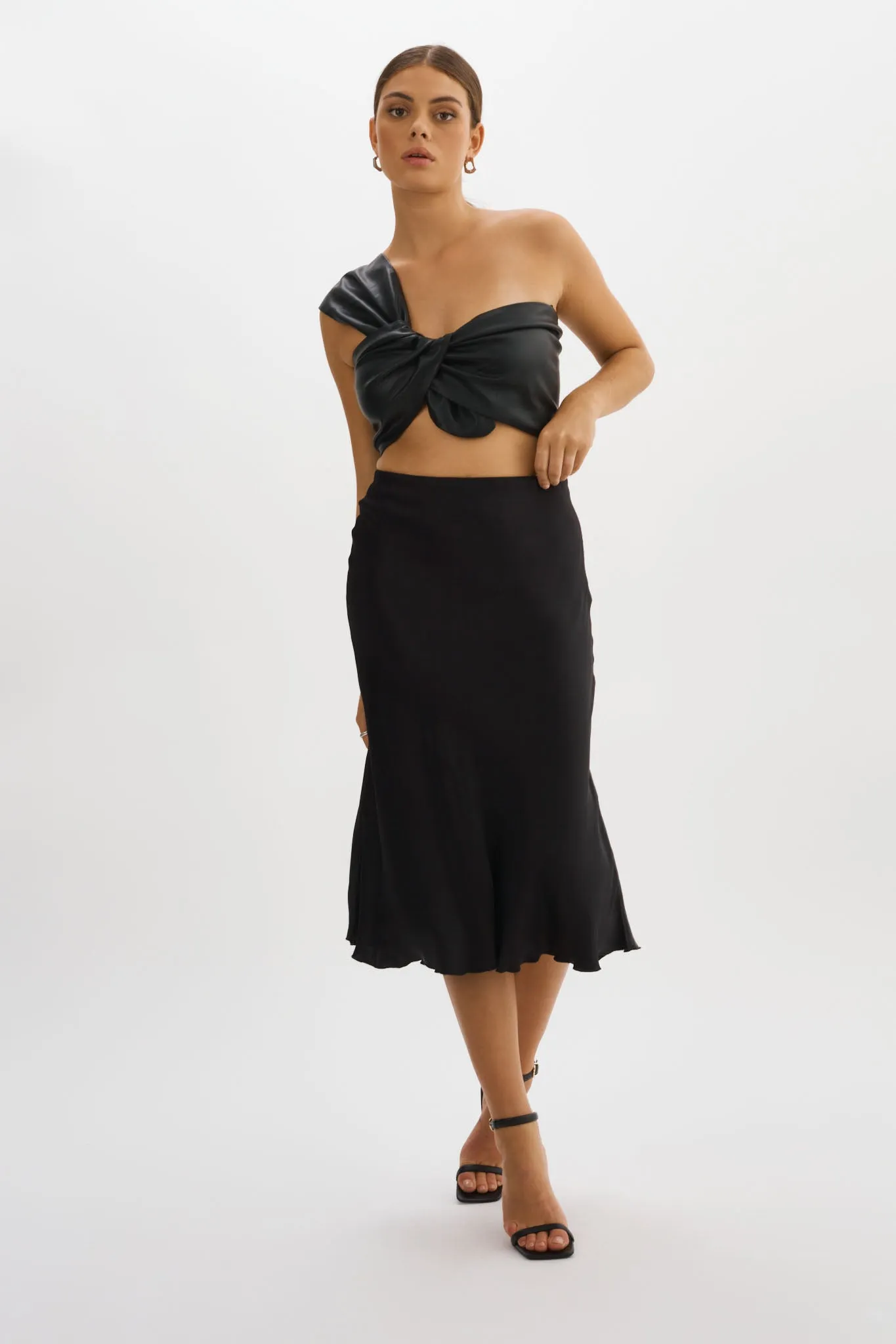 JOLIE | Faux Leather One Shoulder Top sold by La Marque product image thumbnail 2