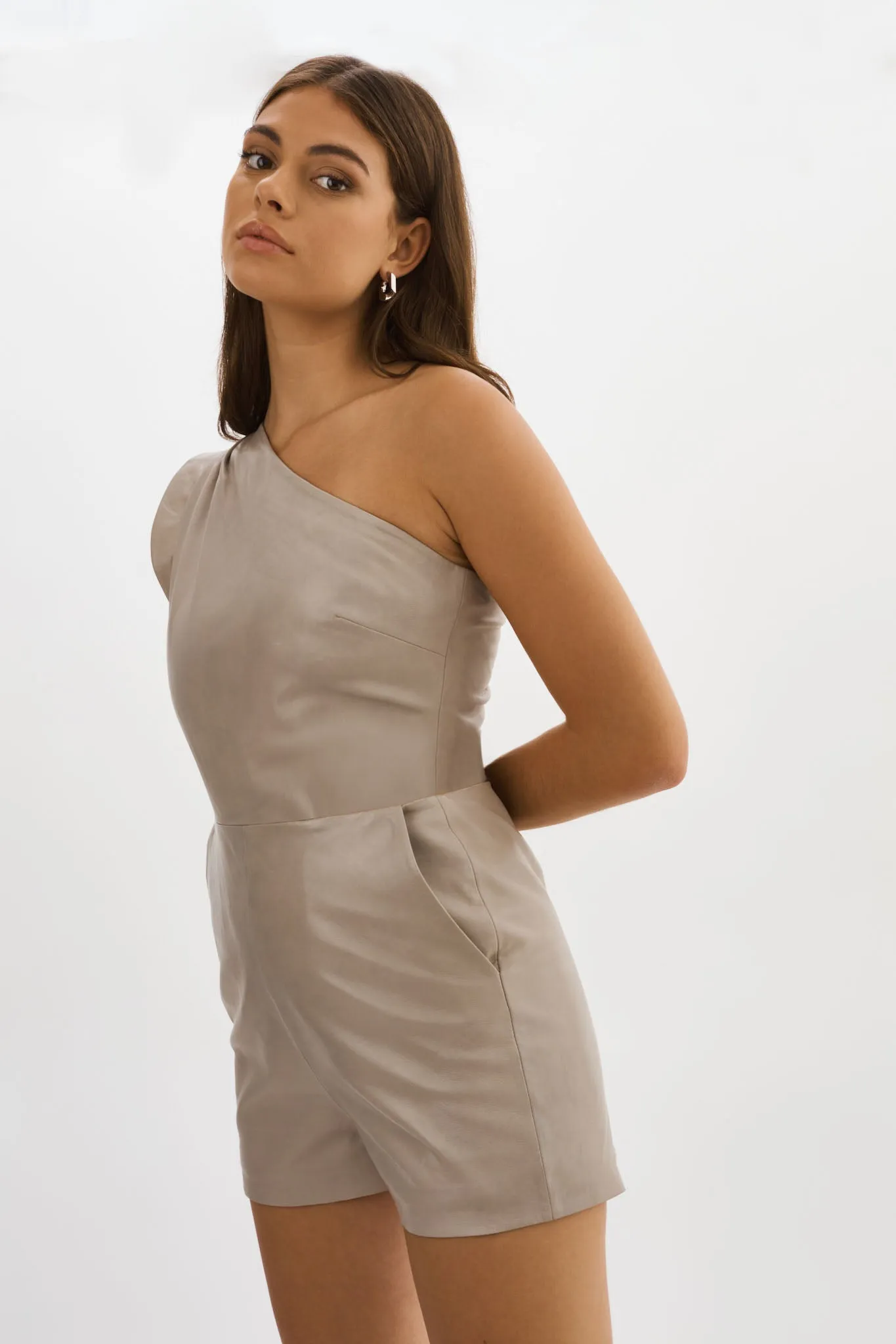 ELITA | Leather Romper sold by La Marque product image thumbnail 3