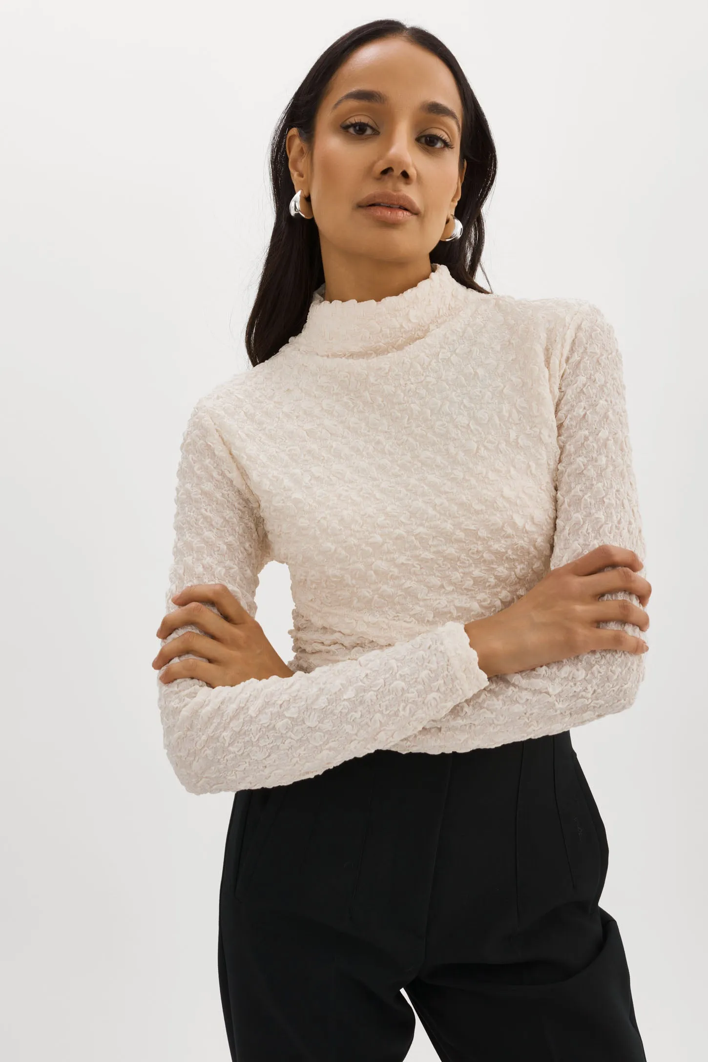 VELMA | Crossover Long Sleeve Top sold by La Marque product image thumbnail 5