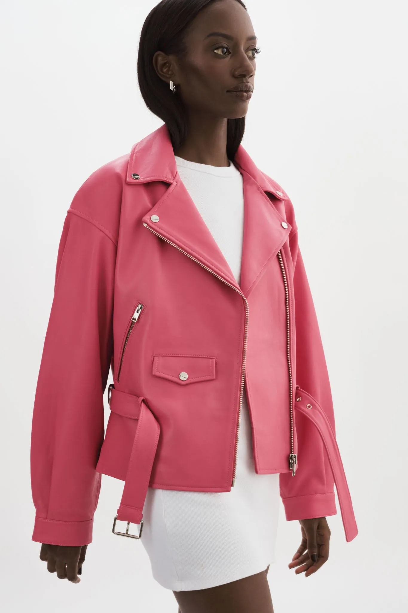 DANIELA | Leather Biker Jacket sold by La Marque