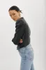 KAIA | Puff Sleeve Leather Jacket sold by La Marque