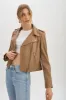 HOLY | Leather Biker Jacket with Removable Hood sold by La Marque