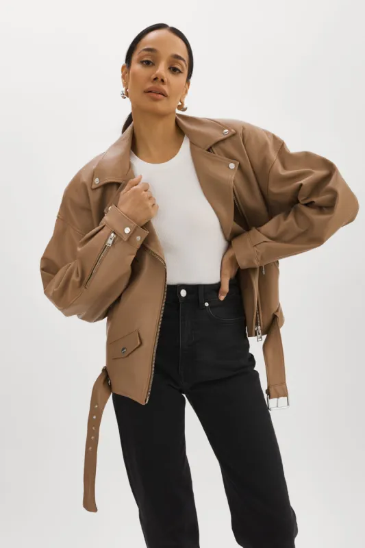 ESTIA | Leather Biker Jacket sold by La Marque