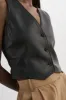 KALLIE | Leather Vest sold by La Marque