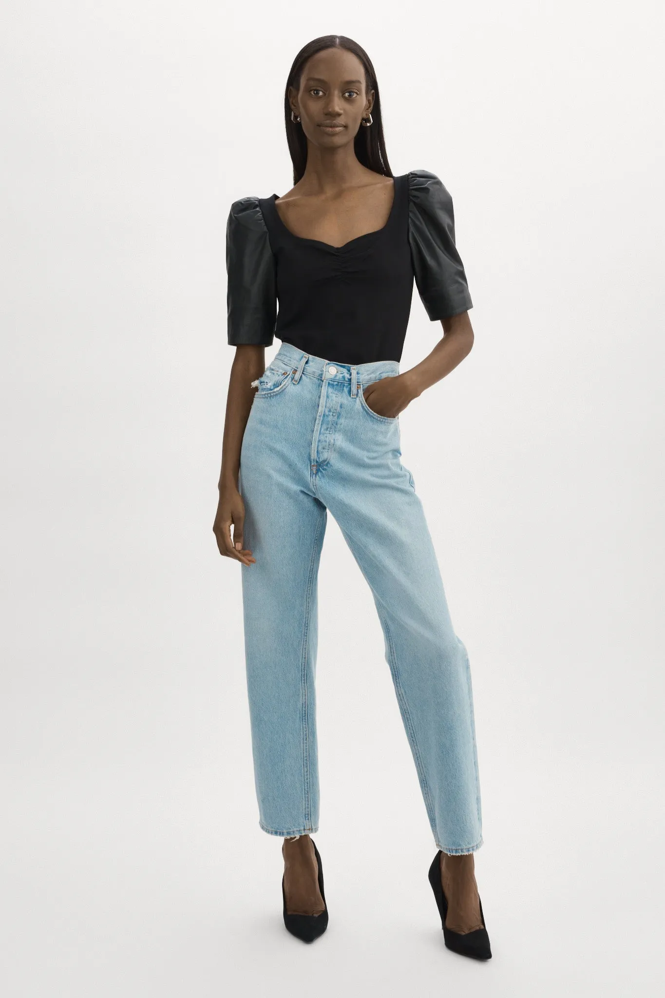 KIRA | Puff Sleeve Top sold by LAMARQUE product image thumbnail 4