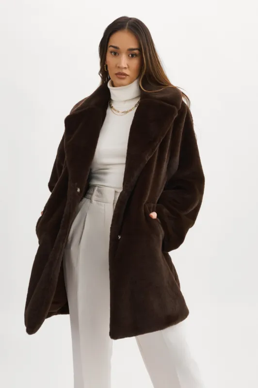 LINNEA | Faux Fur Coat sold by LAMARQUE