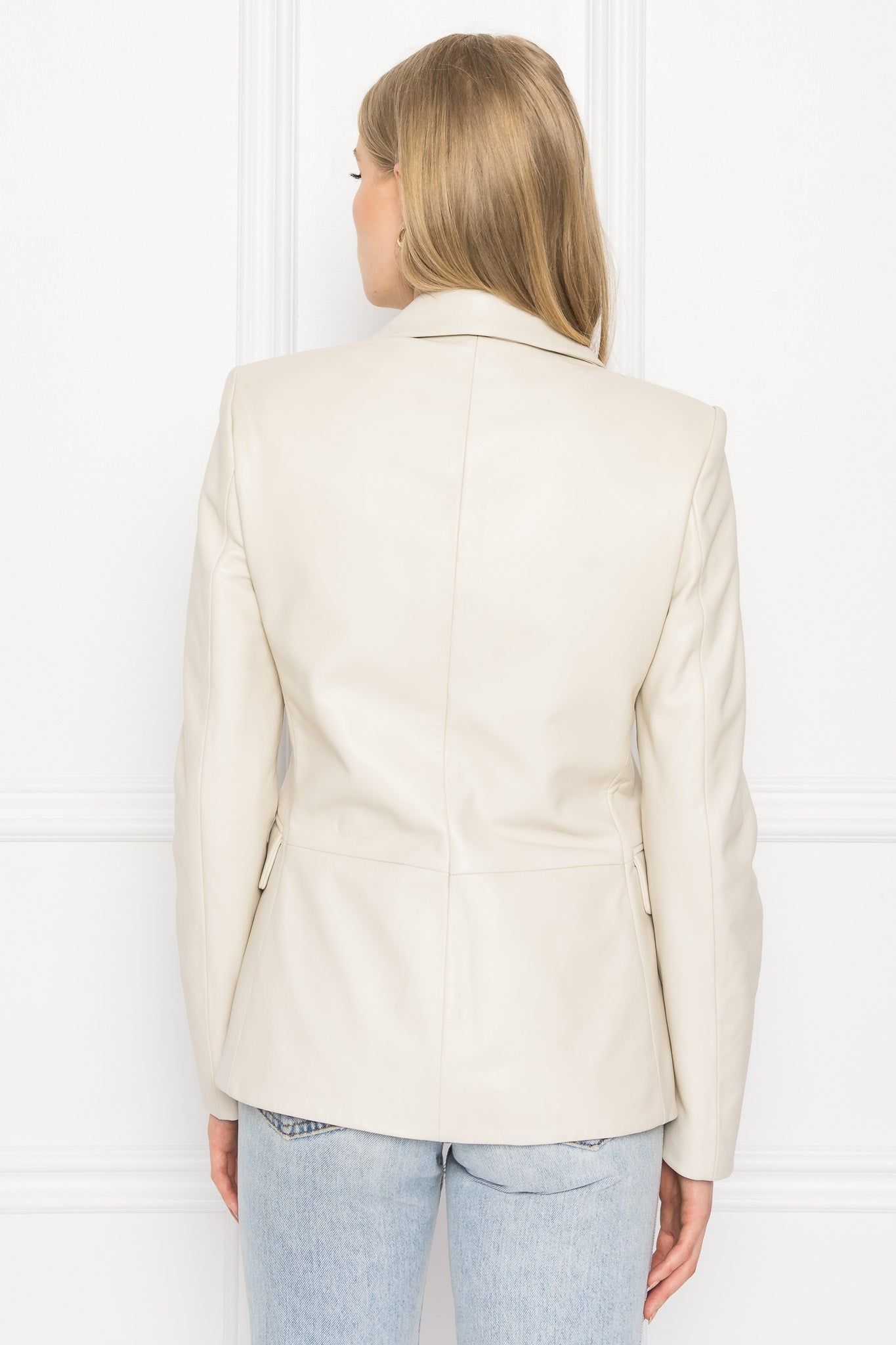 CATHERINE Double Breasted Leather Blazer sold by La Marque product image thumbnail 5