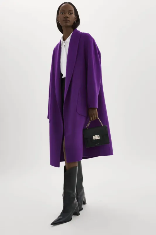 THARA | Shawl Collar Wool Coat sold by La Marque