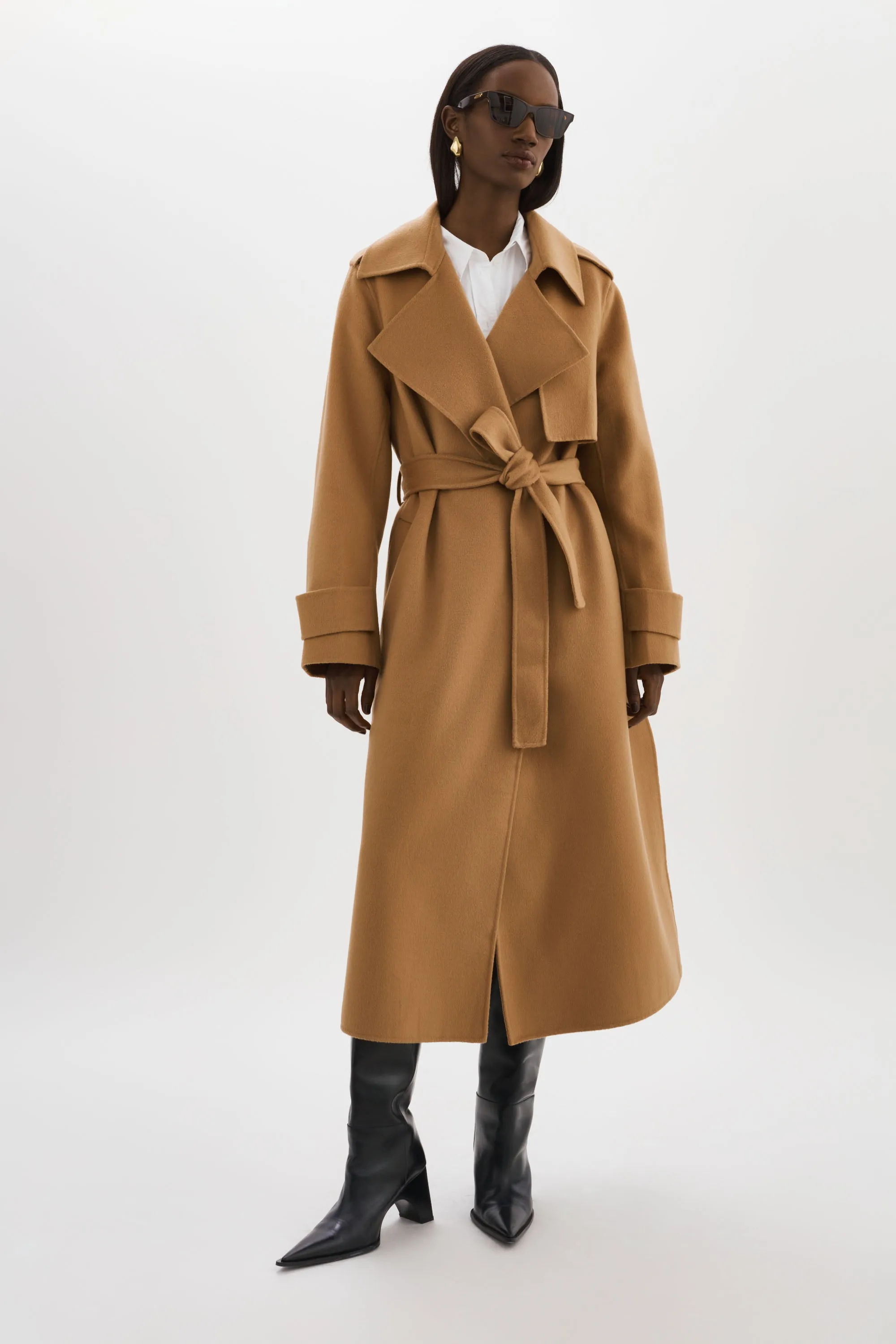 MARGARET | Wool Trench Coat sold by LAMARQUE