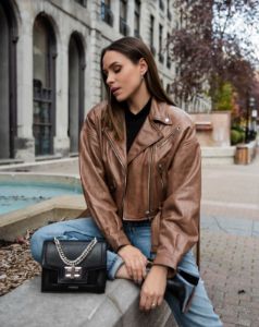 DYLAN | 80's Leather Biker Jacket sold by La Marque