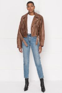 DYLAN | 80's Leather Biker Jacket sold by La Marque