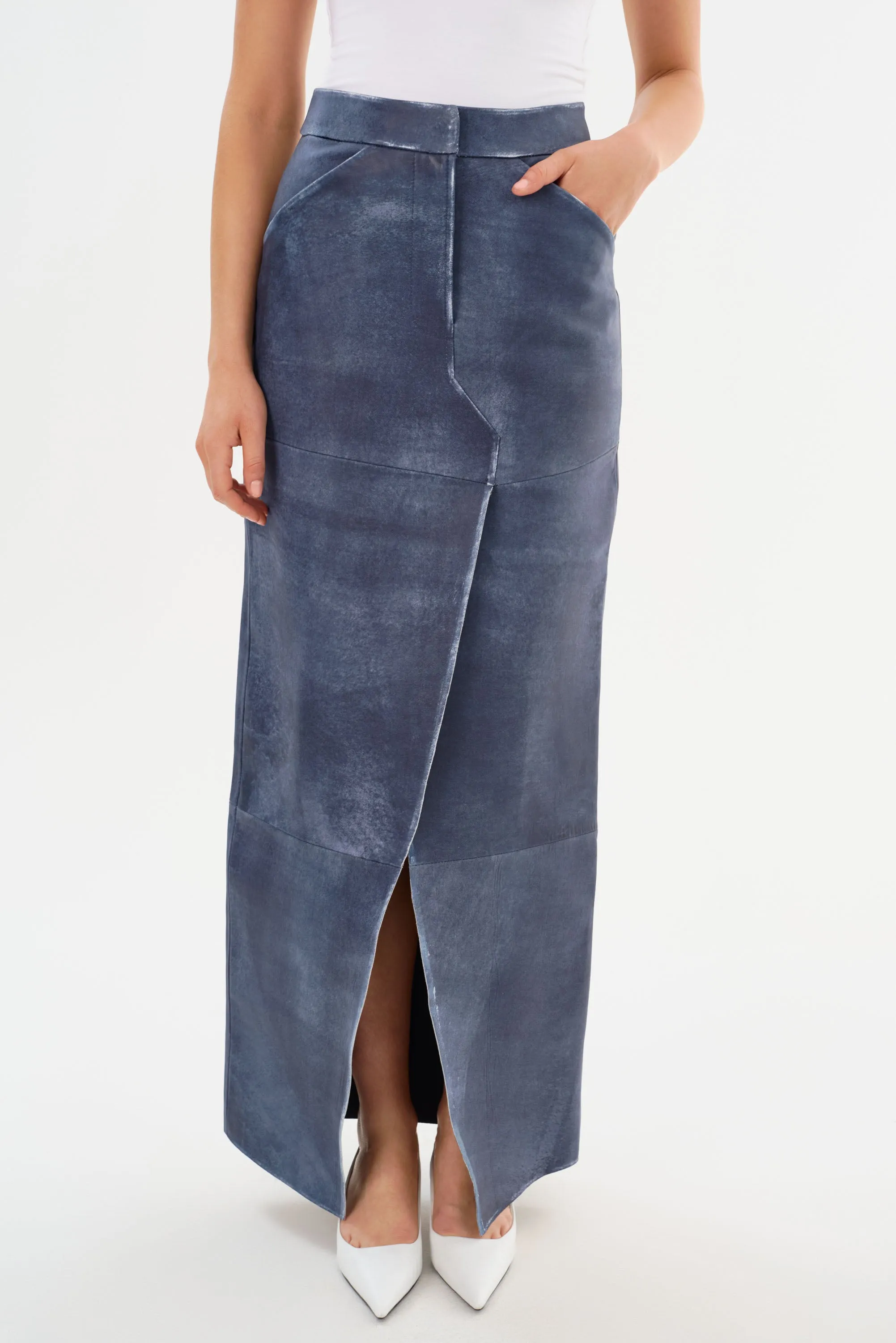 MARIETTE | Leather Maxi Skirt sold by LAMARQUE product image thumbnail 2