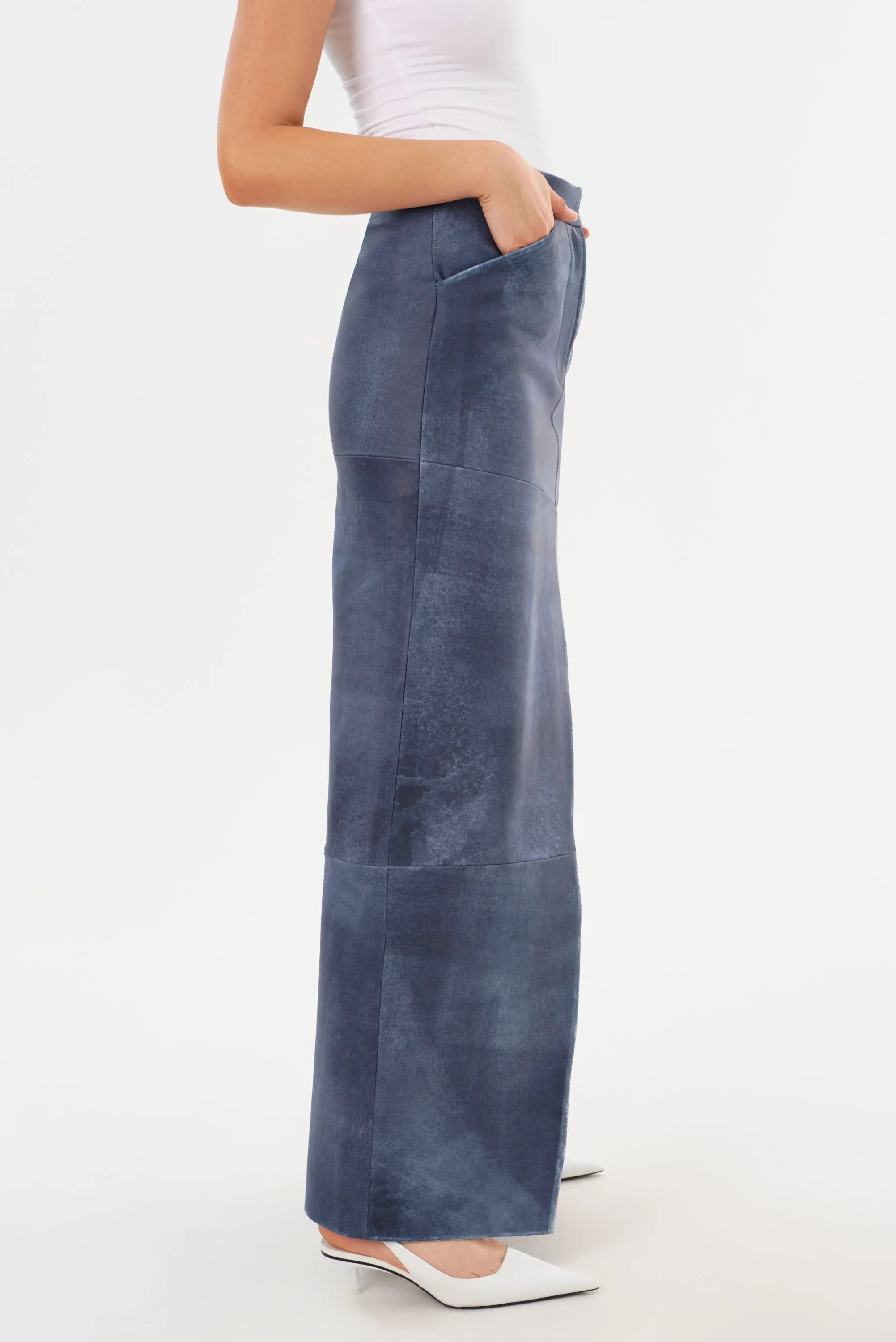 MARIETTE | Leather Maxi Skirt sold by LAMARQUE product image thumbnail 3
