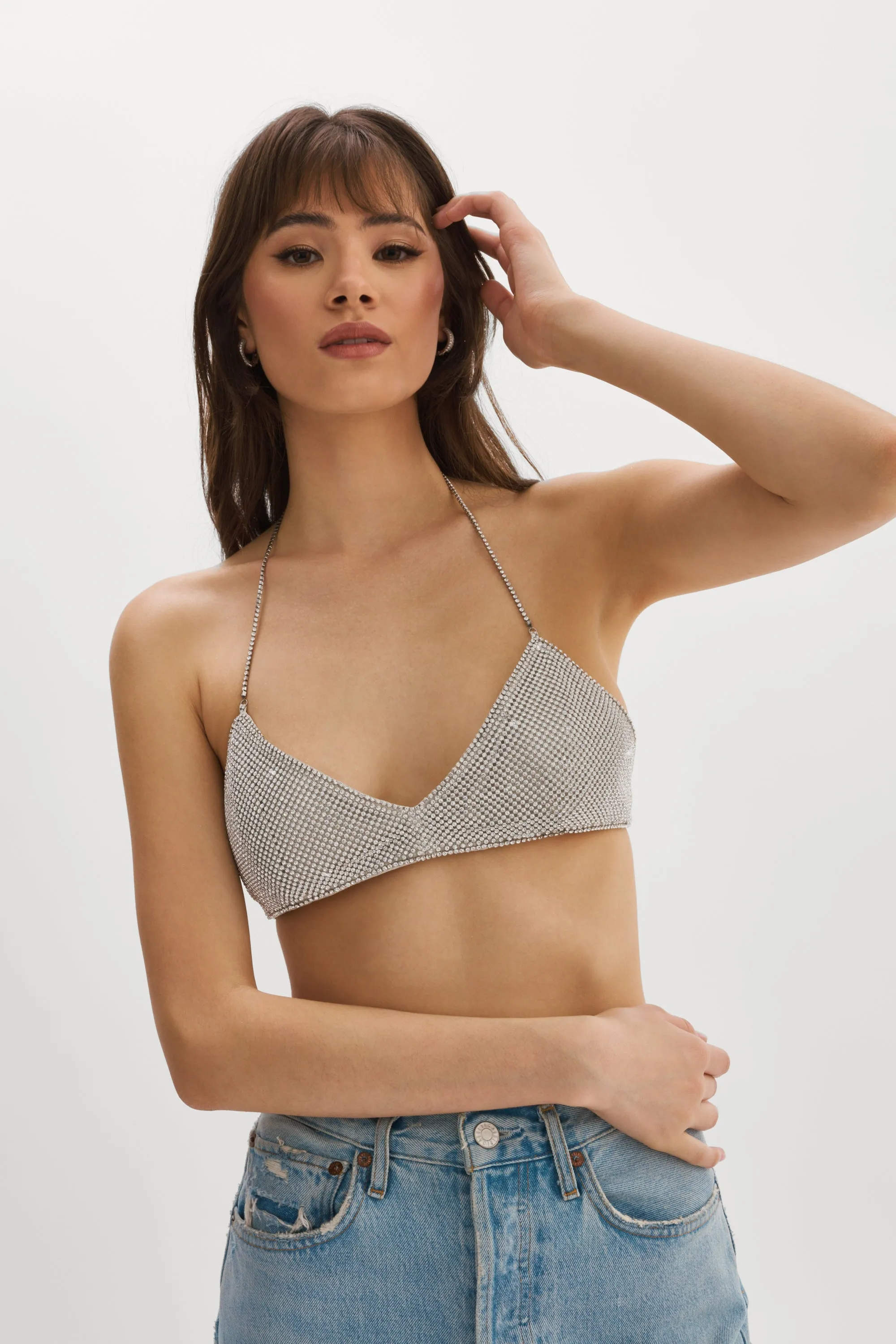 RAEKA | Rhinestone Bralette sold by La Marque