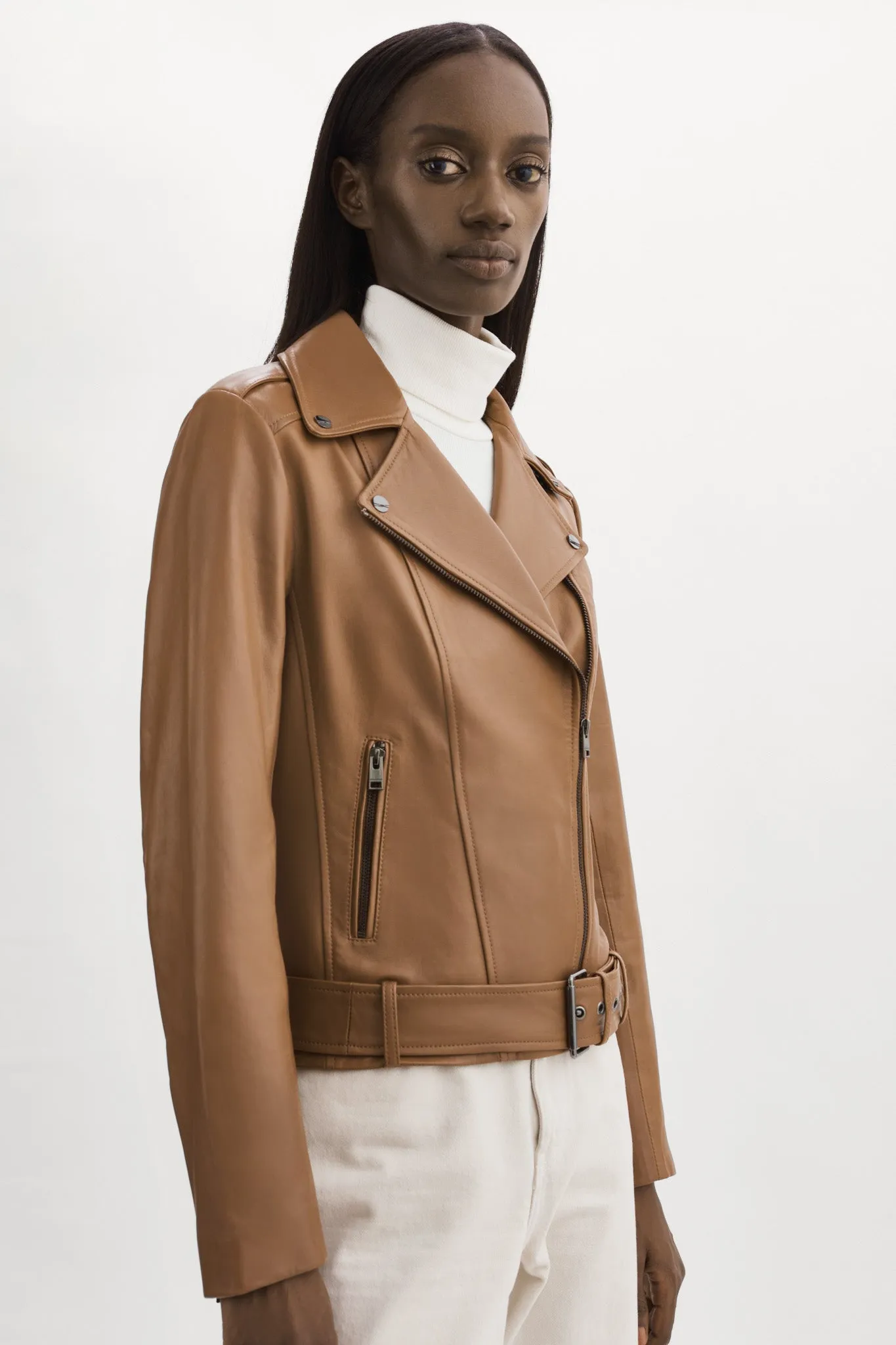 ELEKTRA | Leather Biker Jacket sold by La Marque product image thumbnail 2