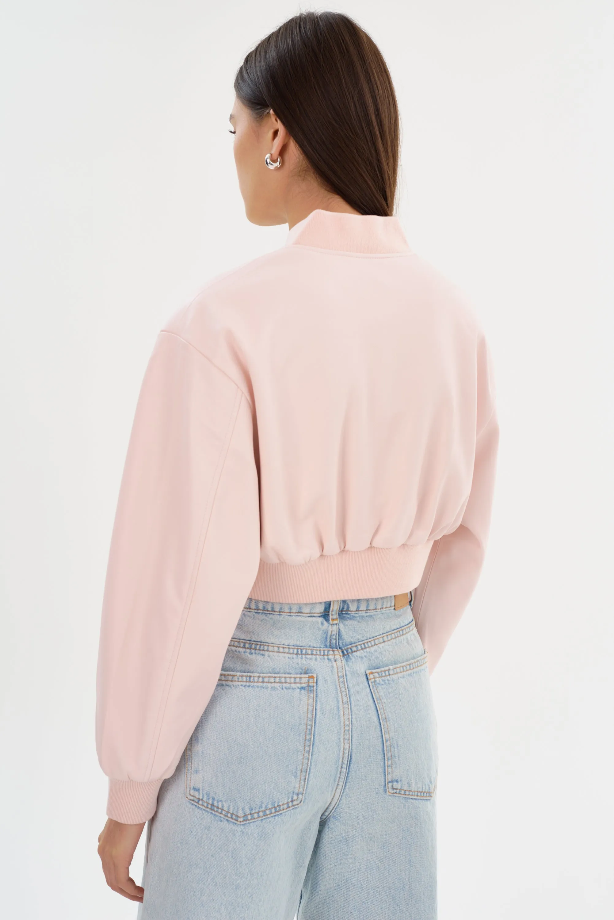 EVELIN | Faux Leather Cropped Bomber sold by La Marque product image thumbnail 4