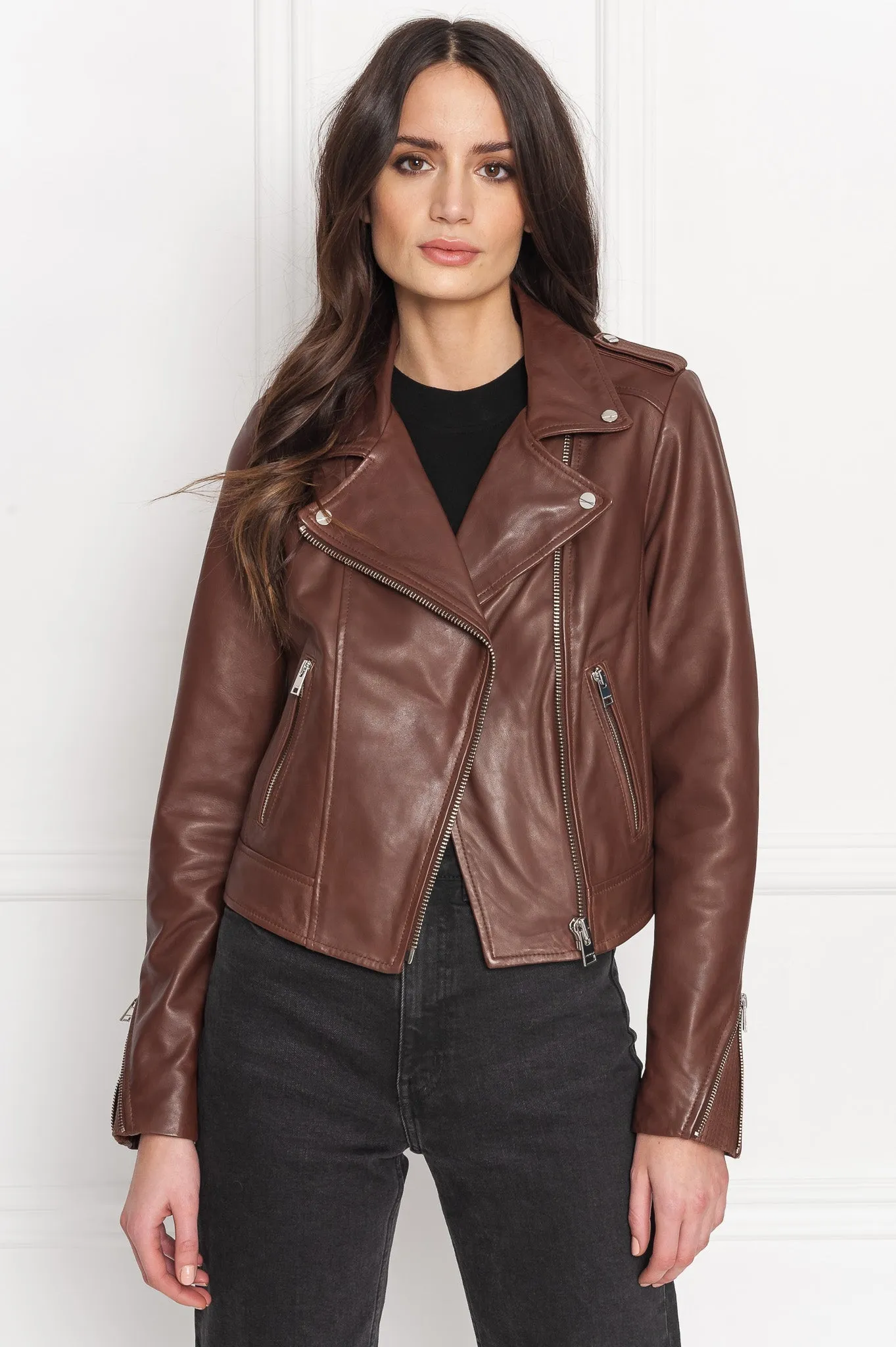 DONNA | Iconic Leather Biker Jacket sold by La Marque