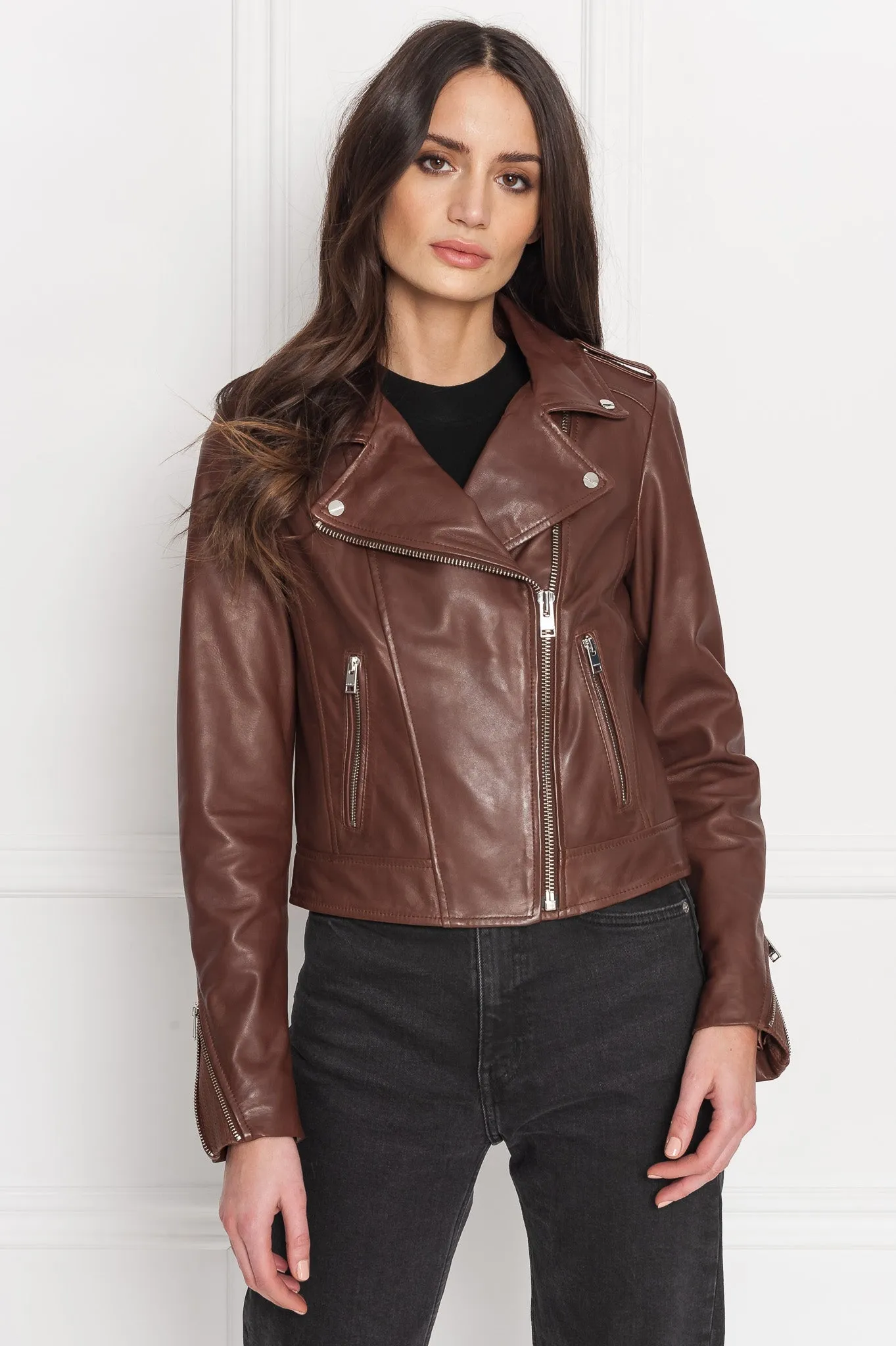 DONNA | Iconic Leather Biker Jacket sold by La Marque product image thumbnail 2