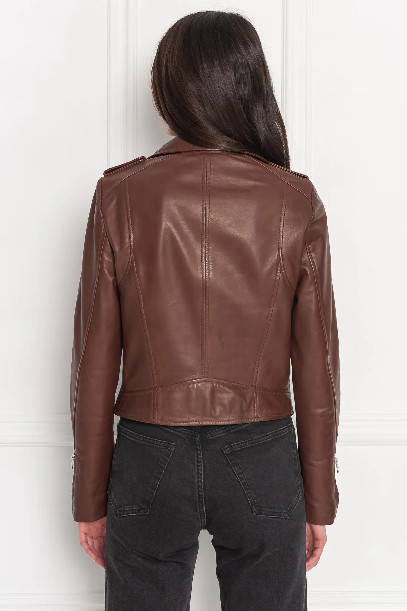 DONNA | Iconic Leather Biker Jacket sold by La Marque product image thumbnail 5