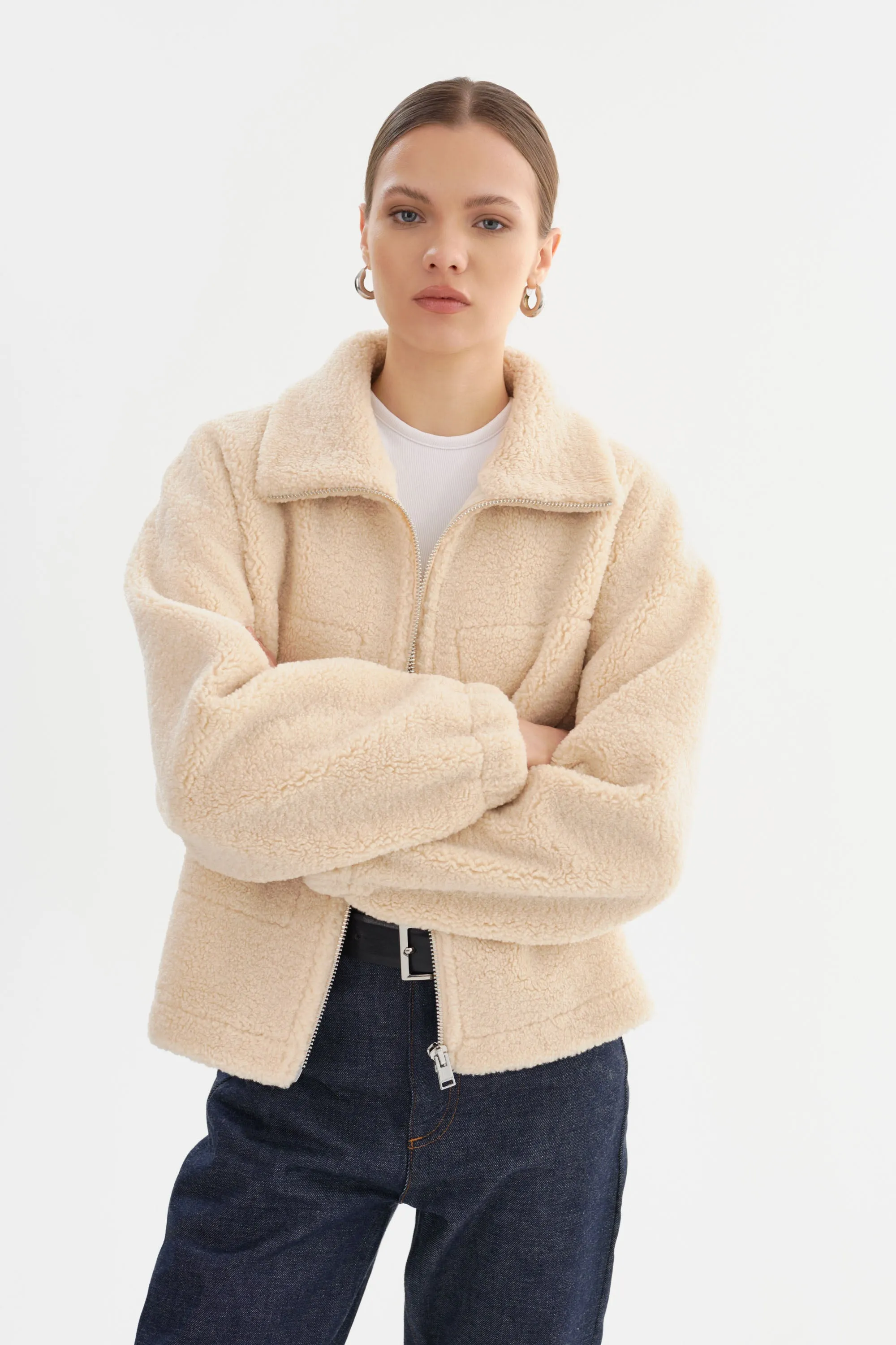 JAYNA | Sherpa Jacket sold by LAMARQUE product image thumbnail 3