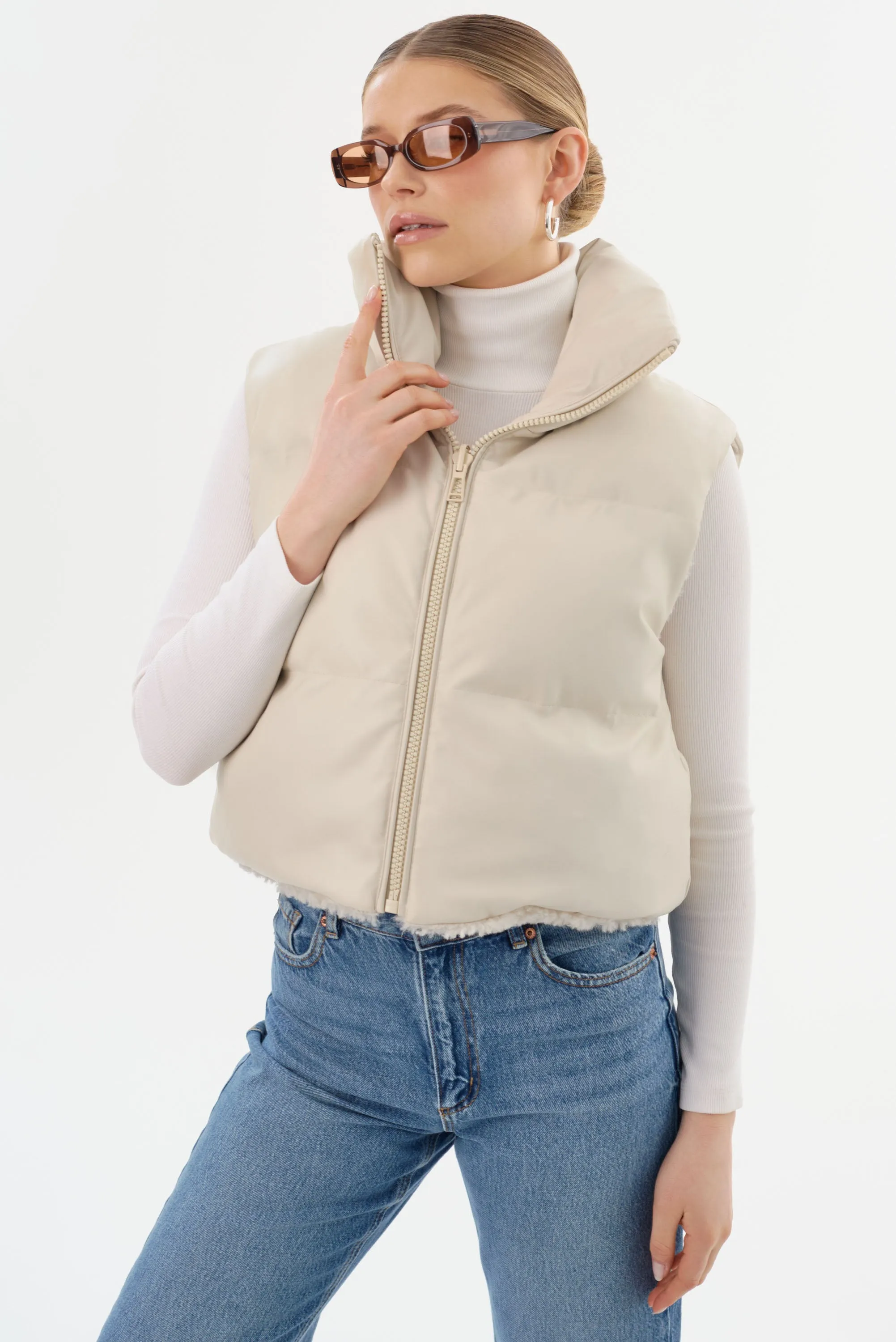 MELICIA | Reversible Puffer Vest sold by LAMARQUE product image thumbnail 2