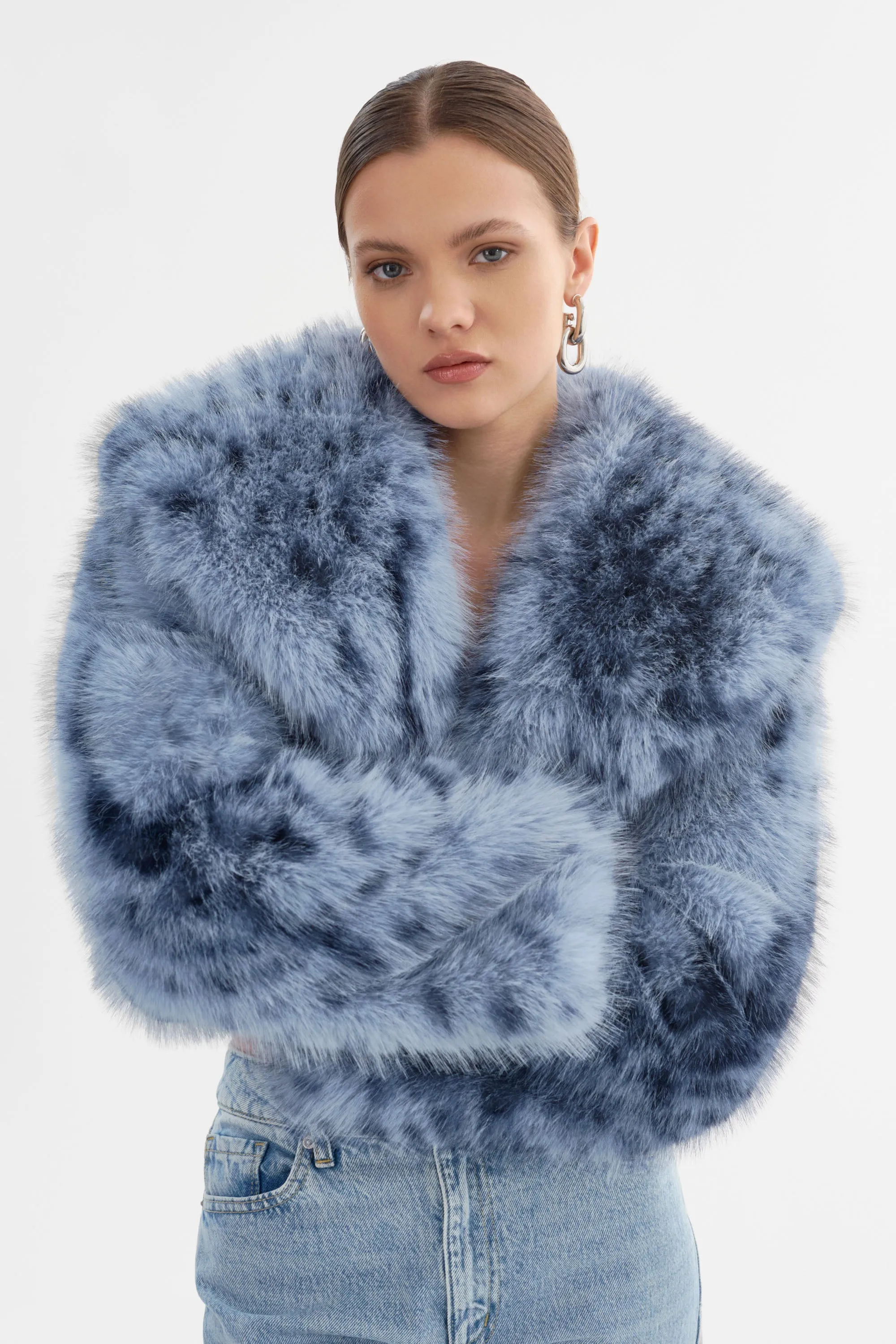 DANIKA LEO | Faux Fur Crop Jacket sold by LAMARQUE product image thumbnail 2