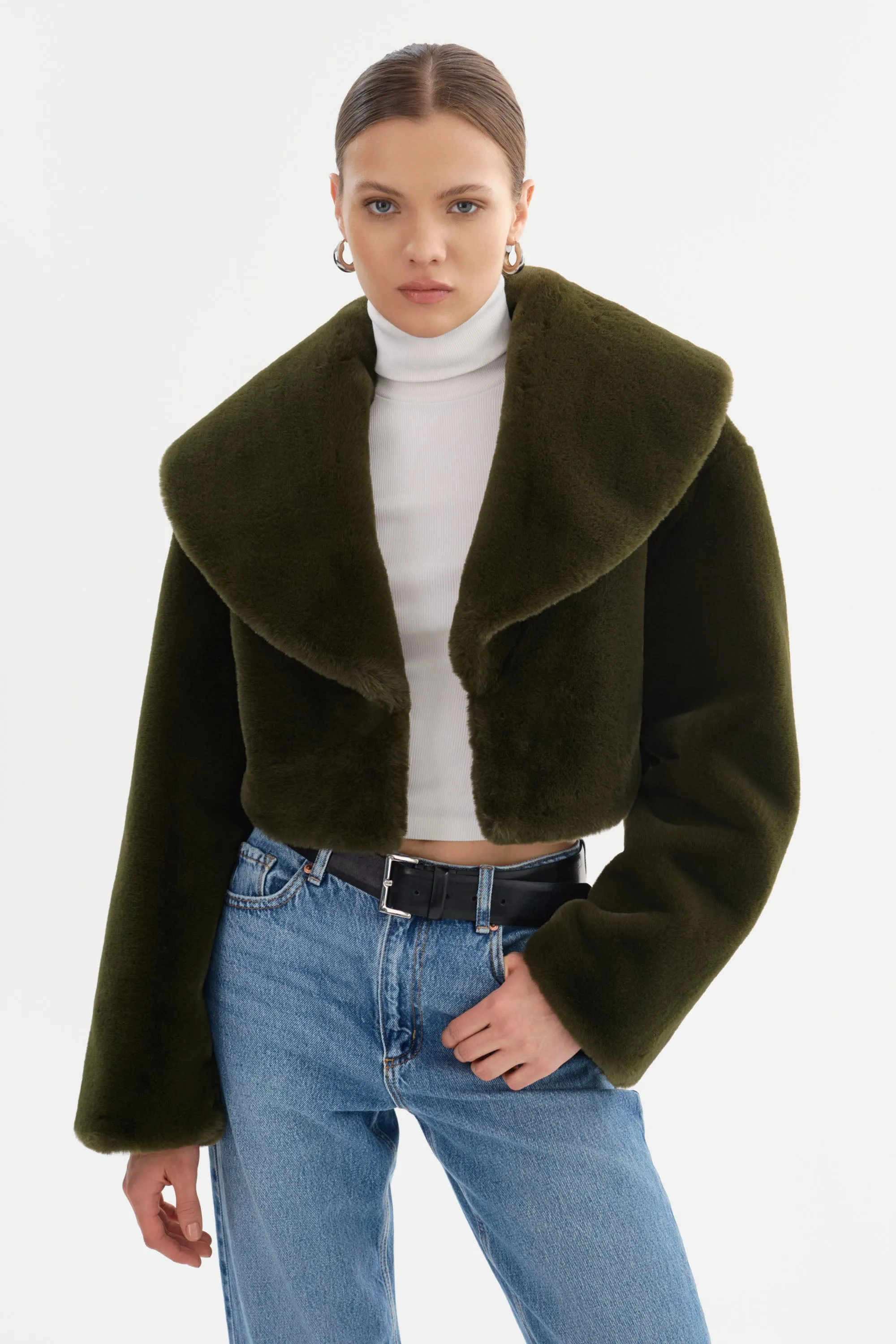 DANIKA | Cropped Faux Fur Jacket sold by LAMARQUE product image thumbnail 2