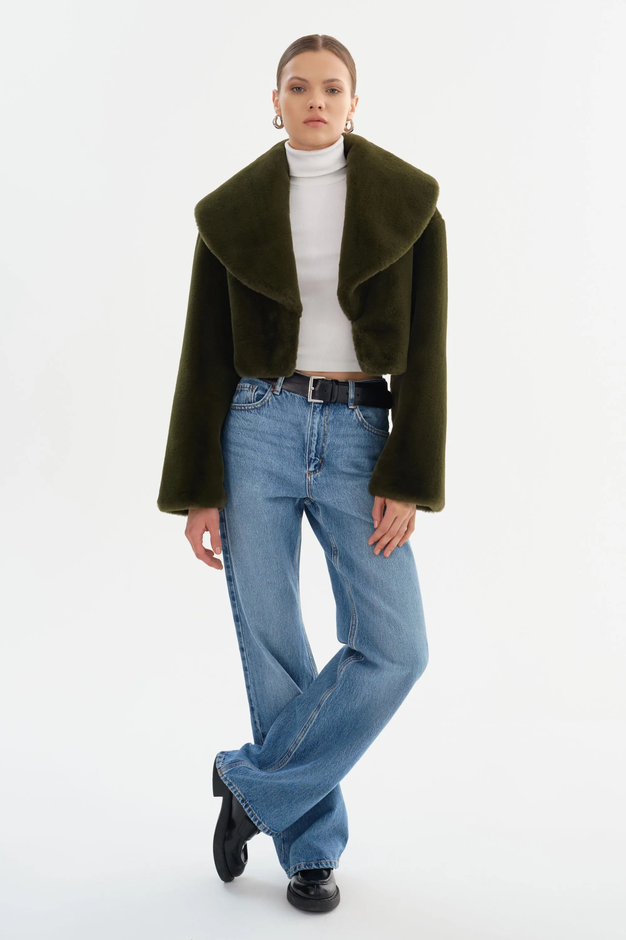 DANIKA | Cropped Faux Fur Jacket sold by LAMARQUE product image thumbnail 3