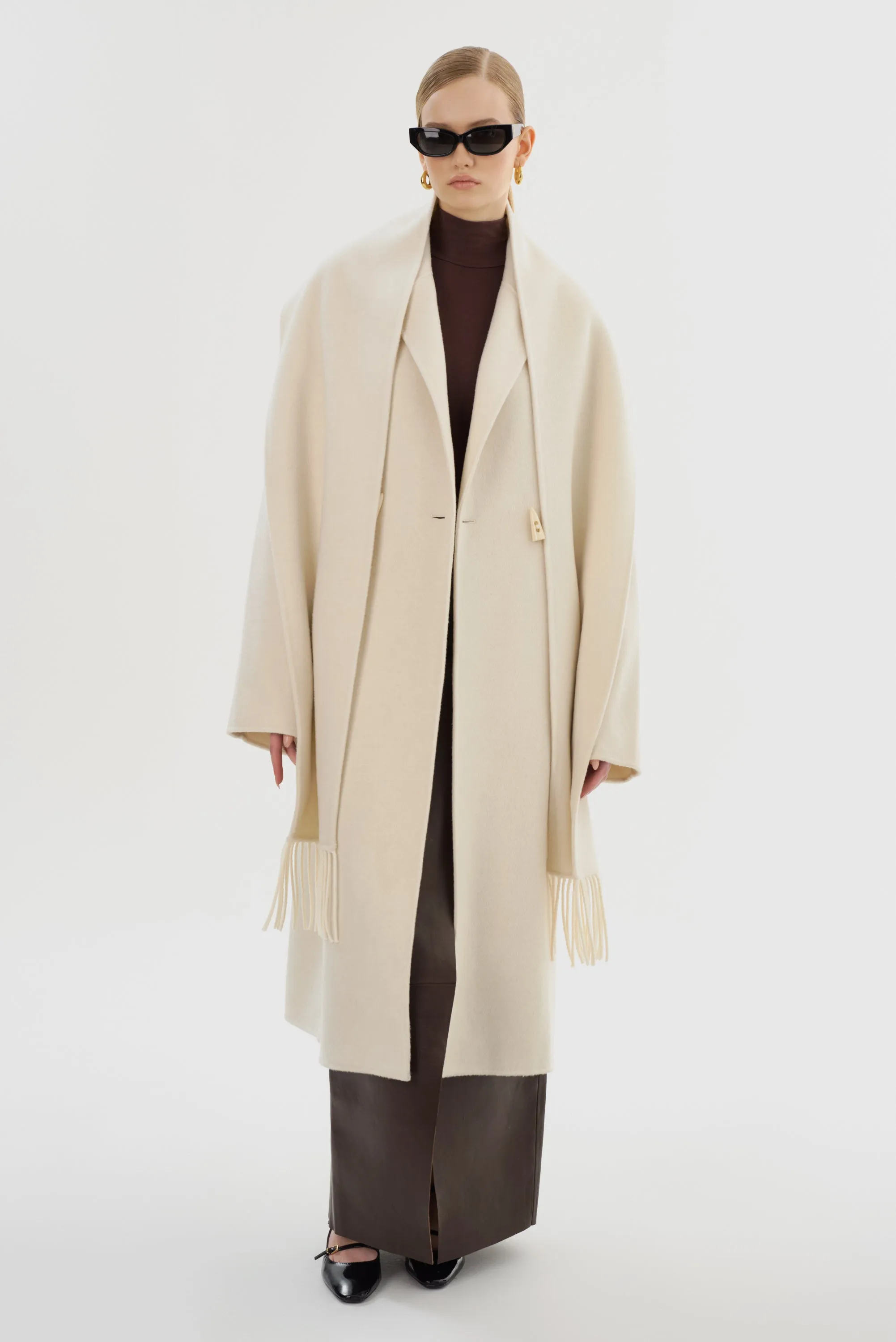 TWILA | Wool Scarf Coat sold by LAMARQUE product image thumbnail 4