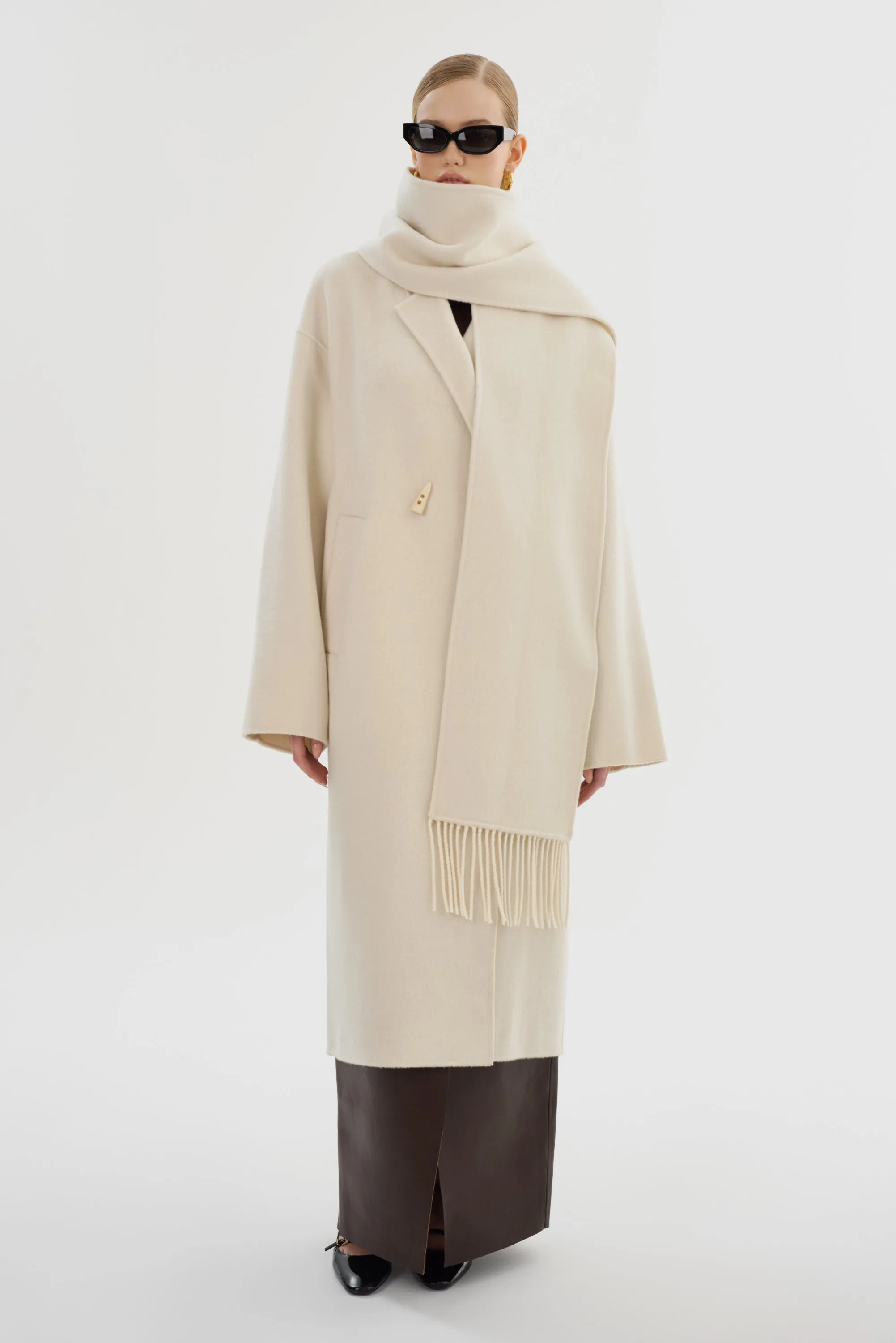 TWILA | Wool Scarf Coat sold by LAMARQUE product image thumbnail 2