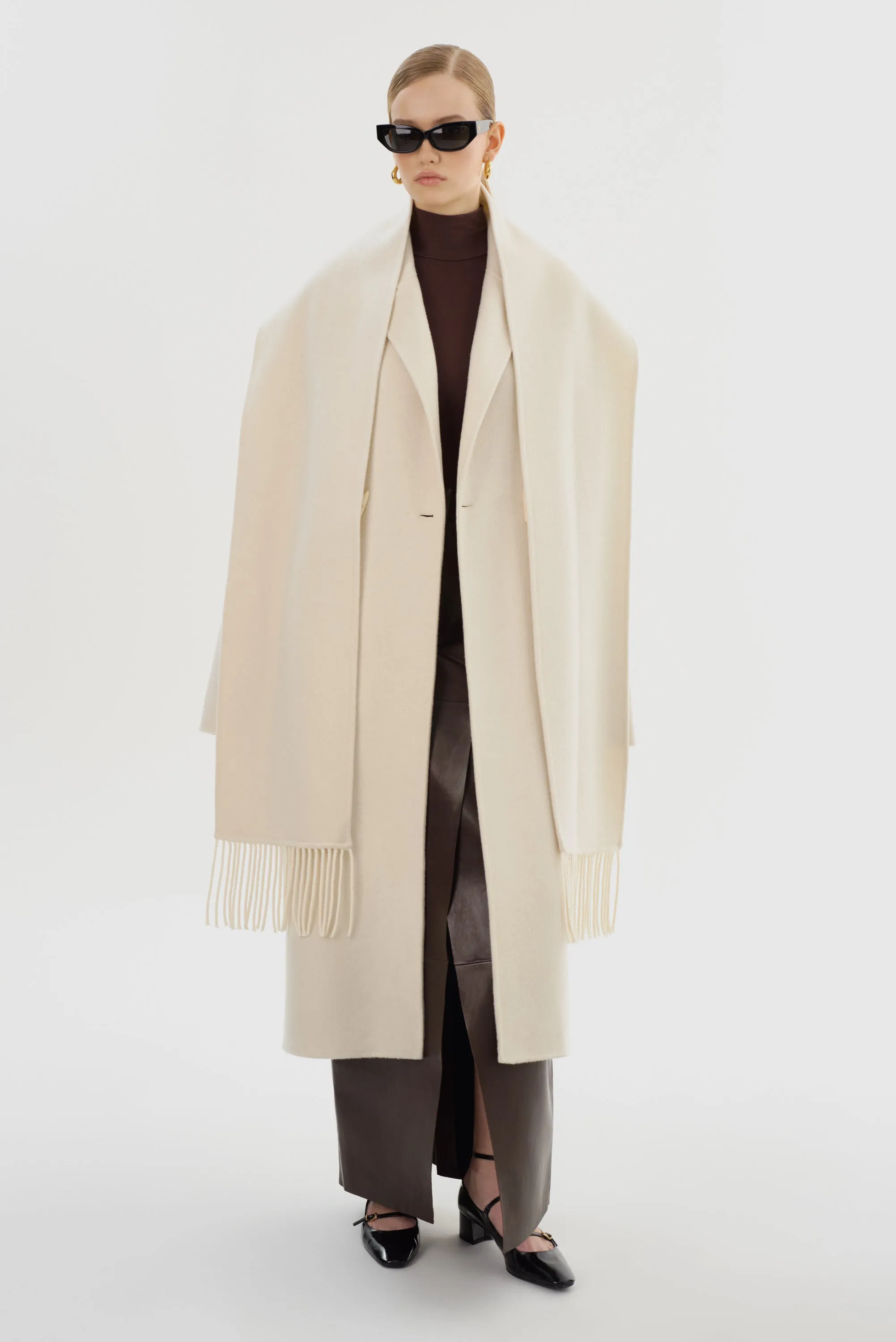 TWILA | Wool Scarf Coat sold by LAMARQUE product image thumbnail 3