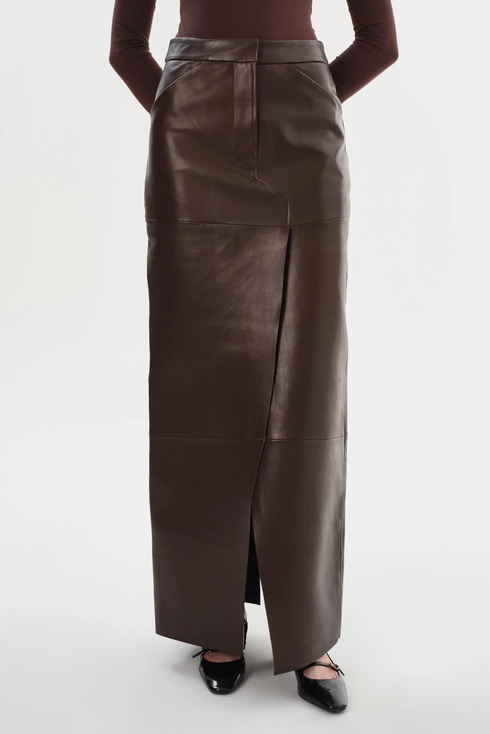 MARIETTE | Leather Maxi Skirt sold by LAMARQUE product image thumbnail 2