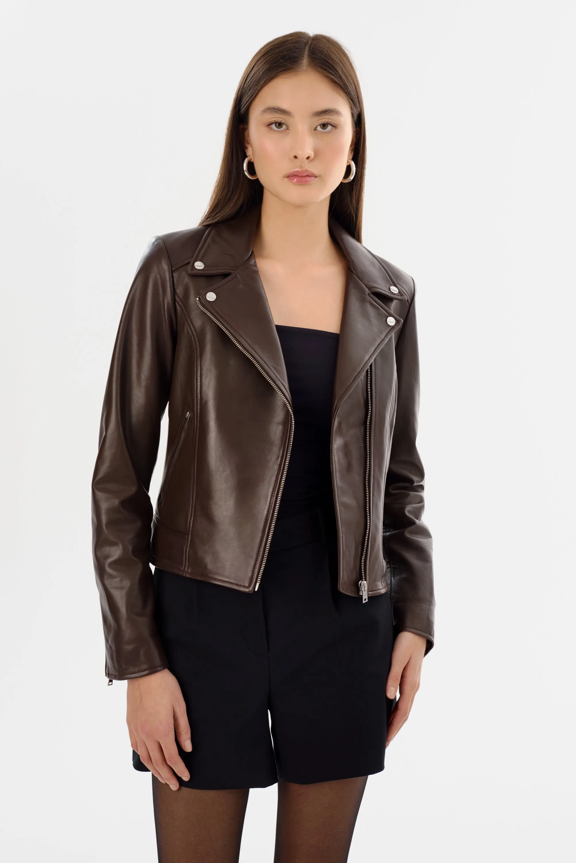 KELSEY | Leather Biker Jacket sold by La Marque