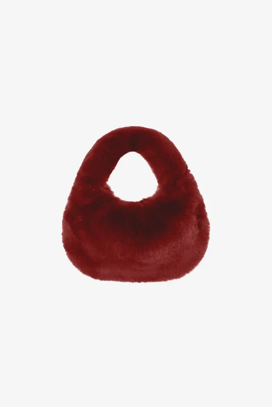 ALIX | Mini Faux Fur Hobo Bag made by LAMARQUE